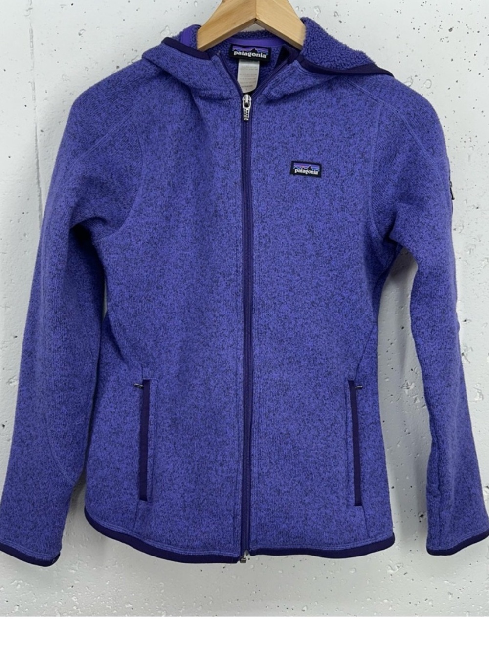 Patagonia Women’s size Small Purple Better Sweater Zip Up Hoodie